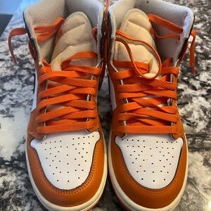 Nike Orange and White High-Tops